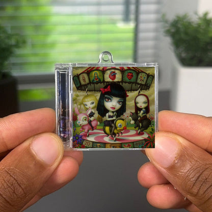 Clear Hearts Grey Flowers Albumtag